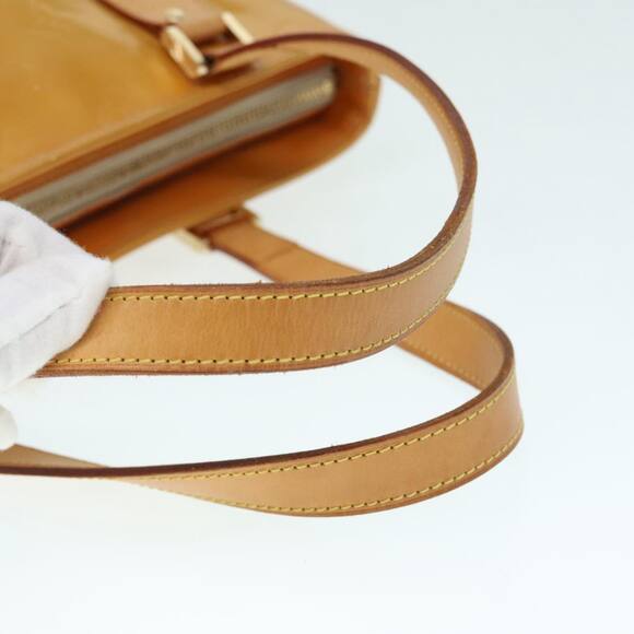 LOUIS VUITTON Monogram Vernis Houston Hand Bag Beige M91004 - Picture 7 of 16